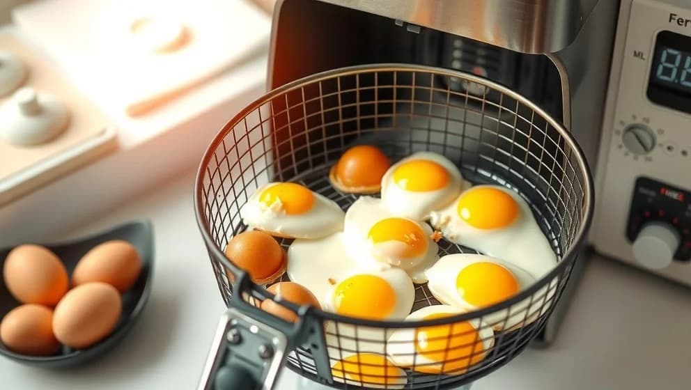 Ägg i airfryer på bara några minuter