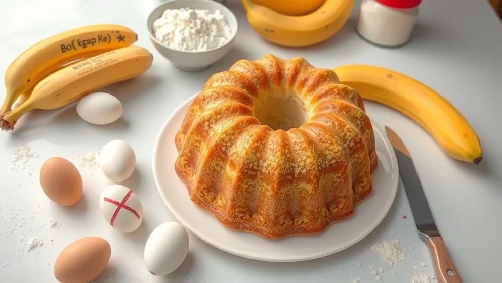 Banankaka utan ägg som smakar gott