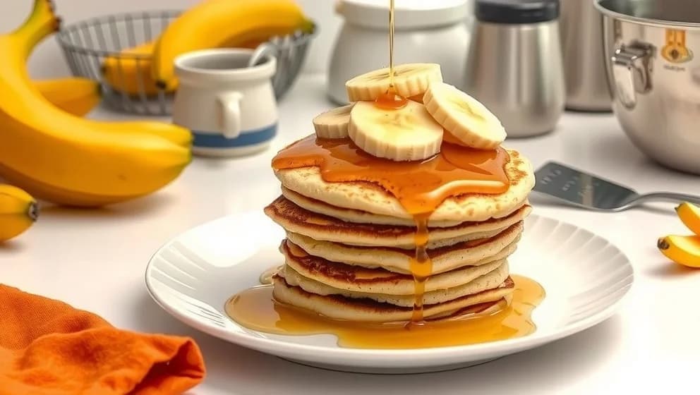 Bananpannkaka utan ägg som smakar gott
