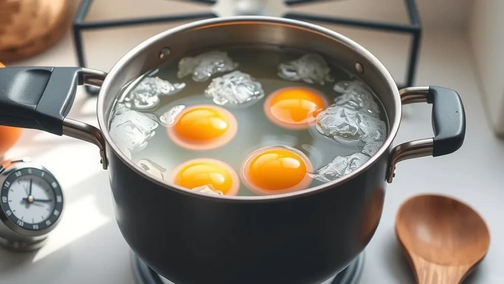 Hur lång tid tar det att koka ägg i kallt vatten