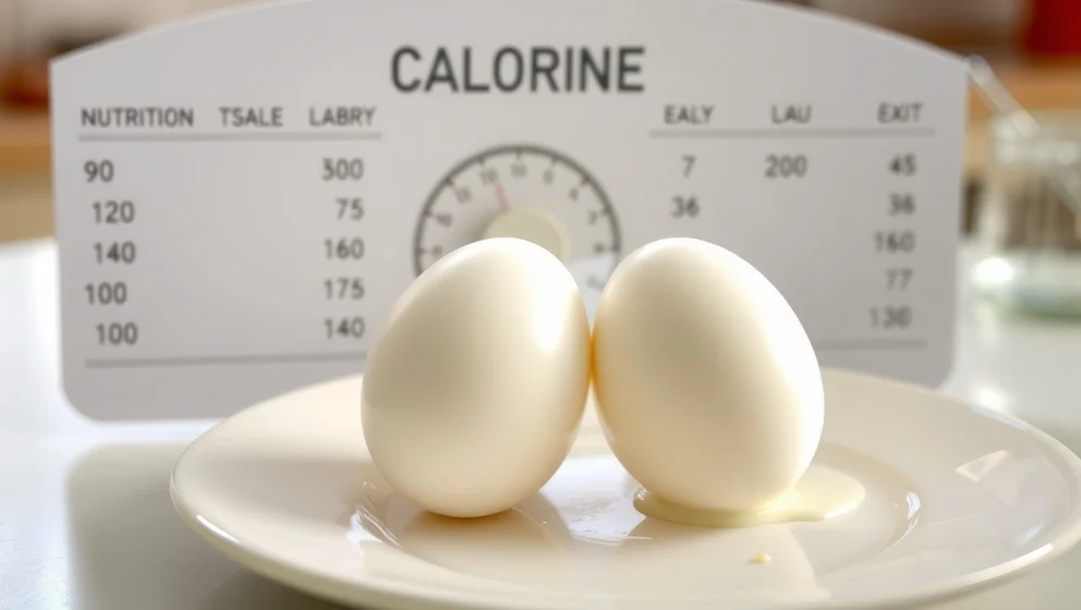 Hur många kalorier har 2 kokta ägg