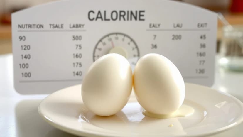 Hur många kalorier har 2 kokta ägg
