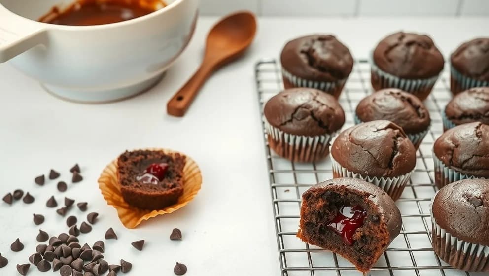 Kladdkakemuffins utan ägg som smakar gott