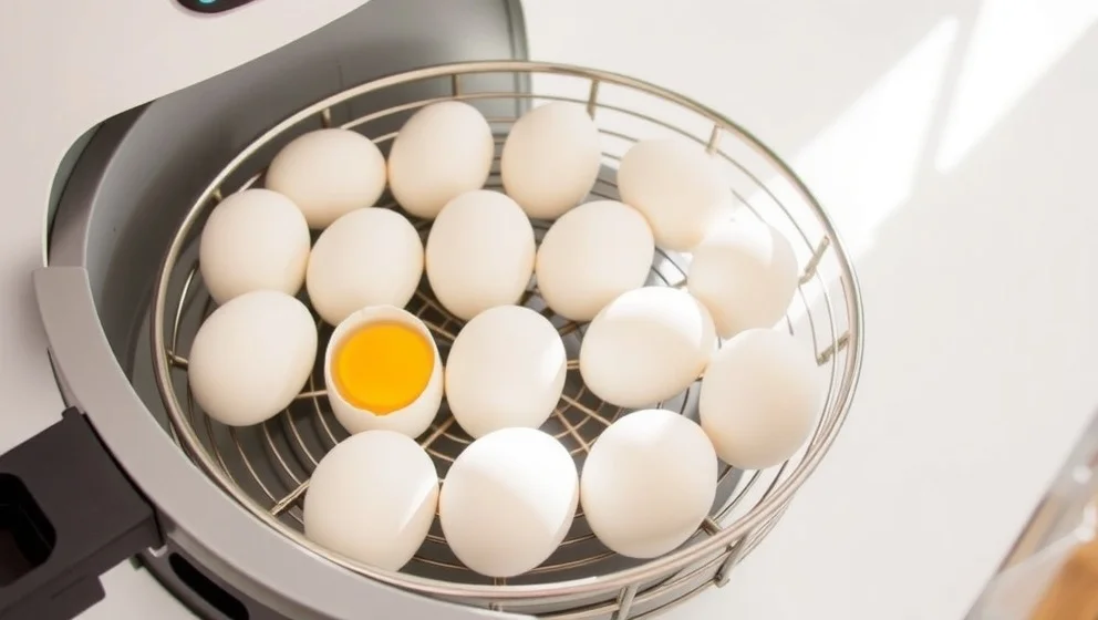 Kokta ägg i airfryer på bara några minuter