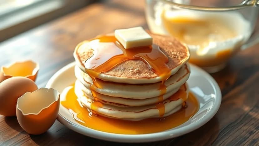 Pannkakor på 2 ägg som smakar riktigt bra