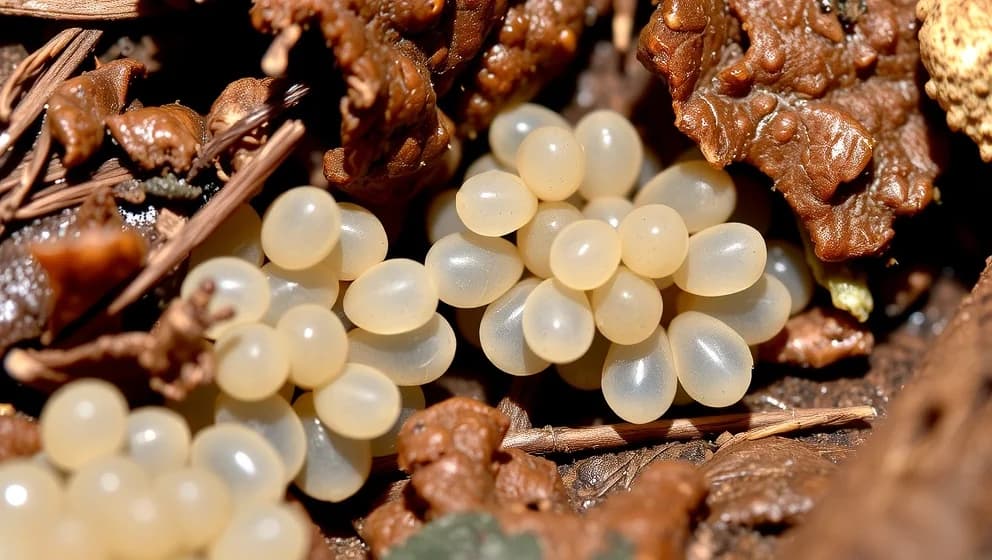 Vad ser springmask ägg ut som