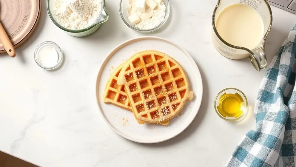 Våffelsmet utan ägg som smakar gott