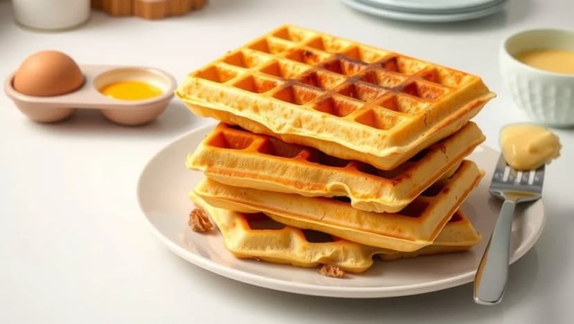 Våfflor med ägg som smakar helt perfekt